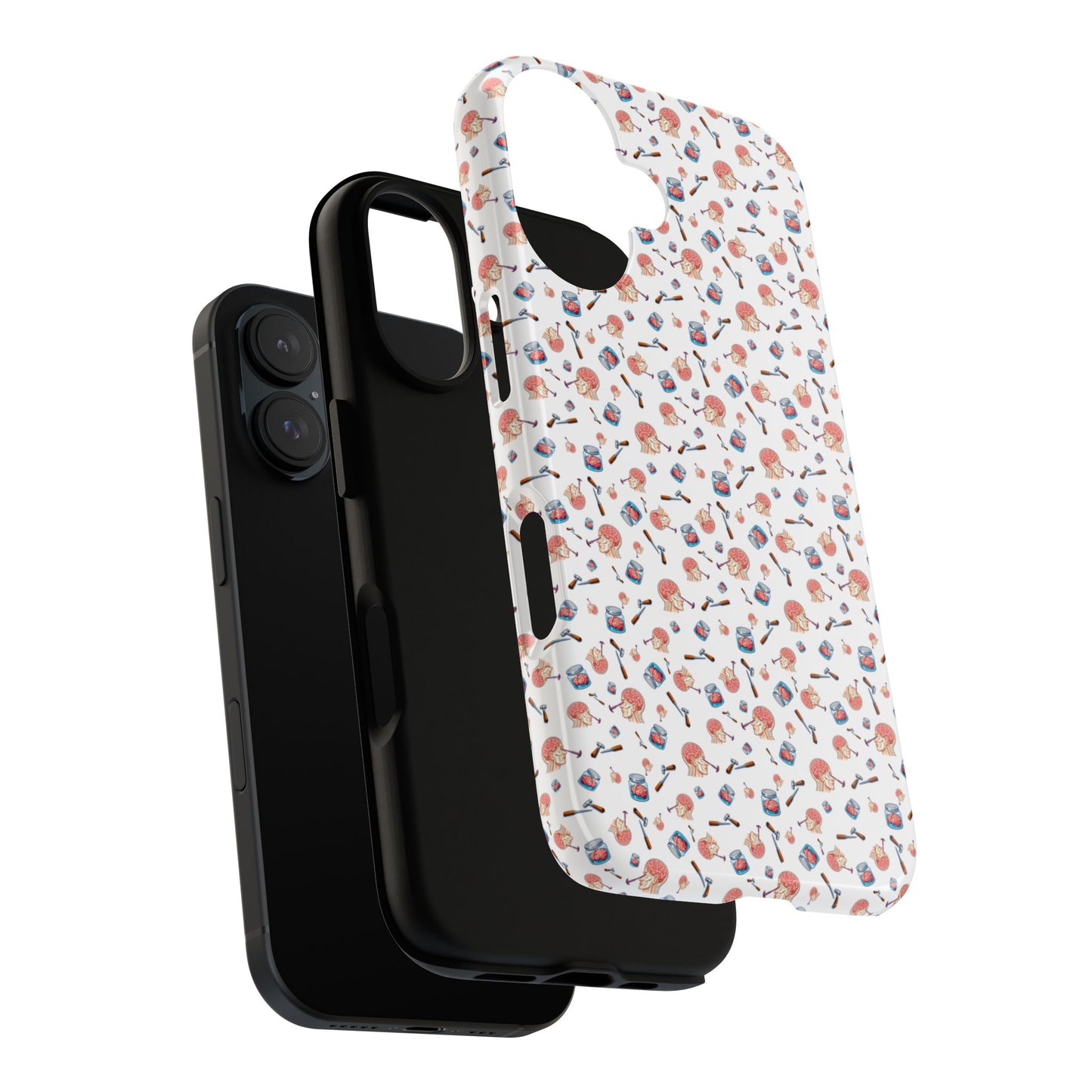 Lobotomy design Tough Phone Case – Durable Protective Cover with lobotomy Pattern