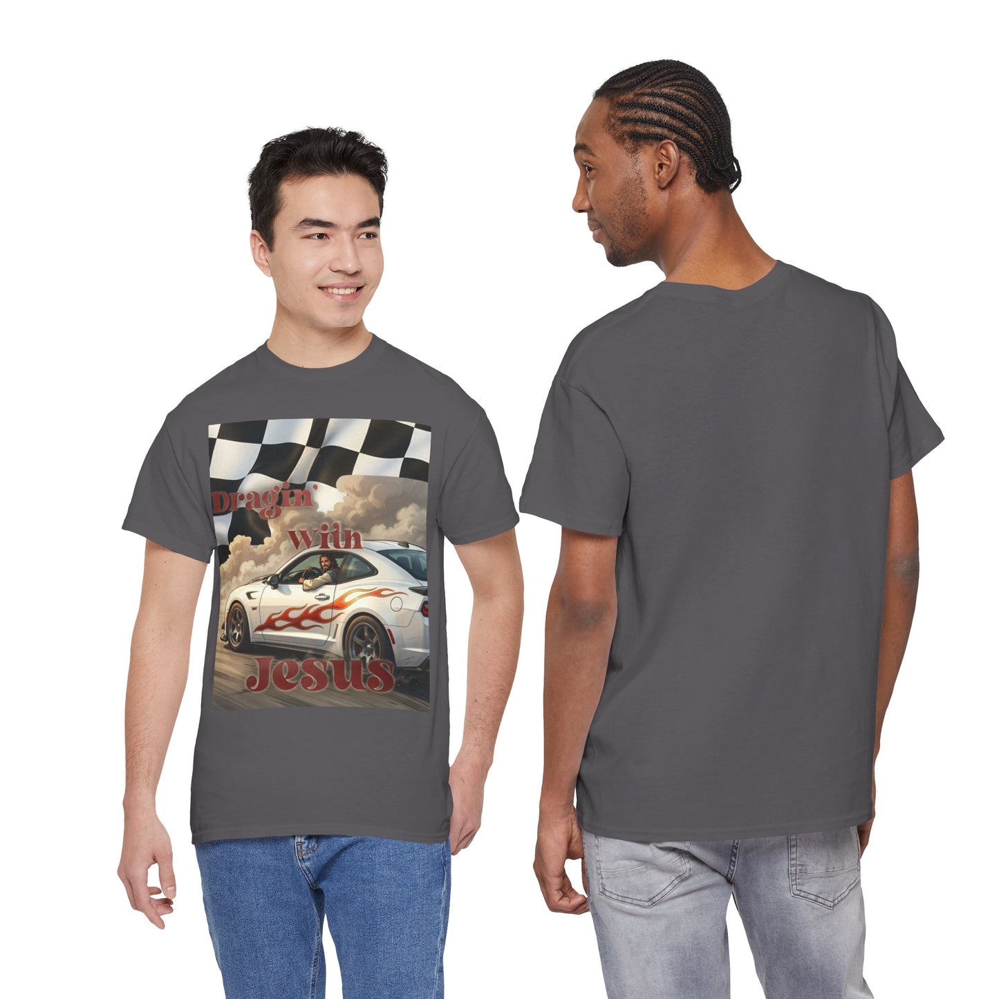 Racing With Jesus T-Shirt — Faith & Speed Graphic Tee