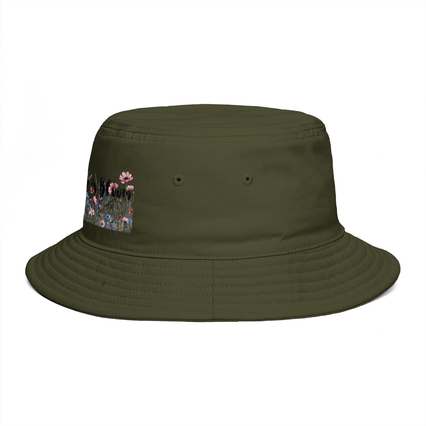 Bucket Hat — "Life's Better in Bloom" Floral Sun Hat