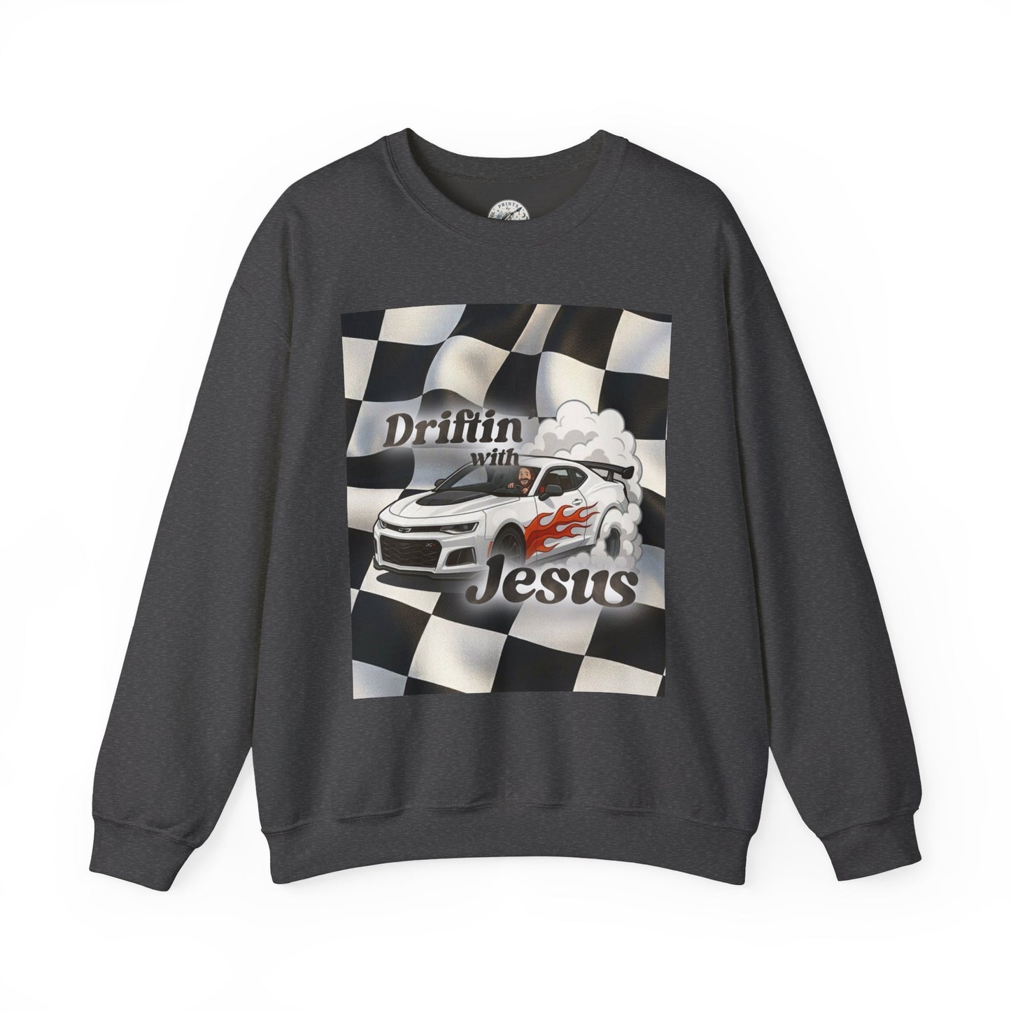 Drifting with Jesus Unisex Heavy Blend™ Crewneck Sweatshirt