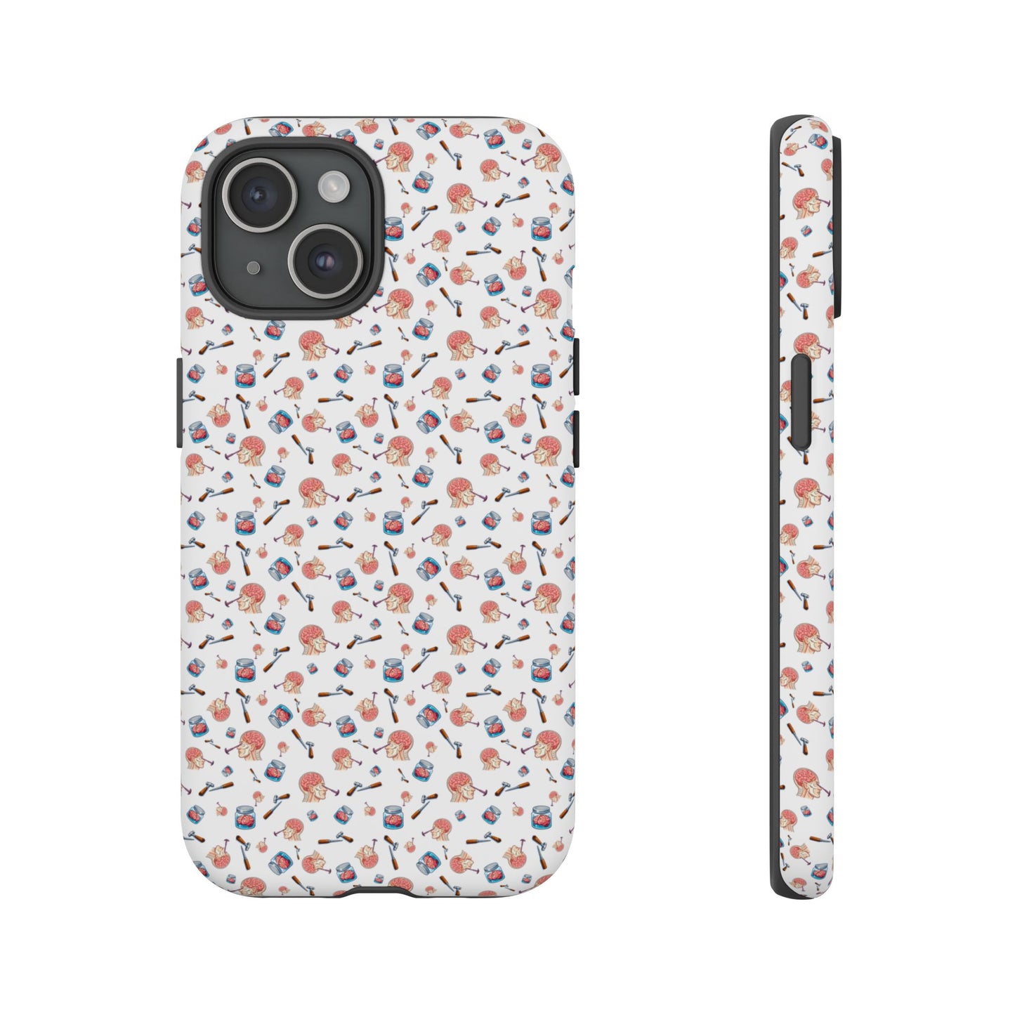 Lobotomy design Tough Phone Case – Durable Protective Cover with lobotomy Pattern