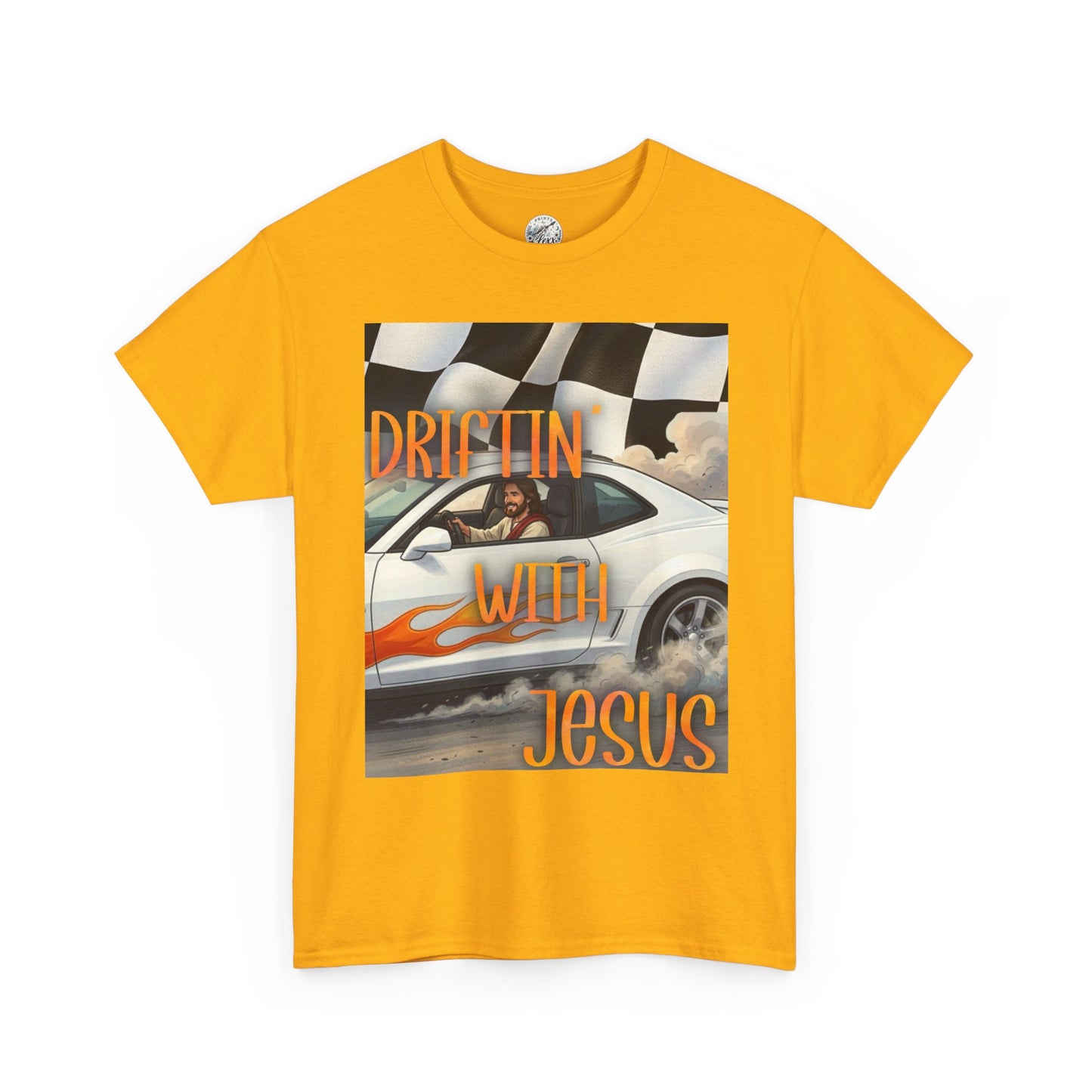 Driftin' with Jesus T-Shirt — Christian Racing Graphic Tee