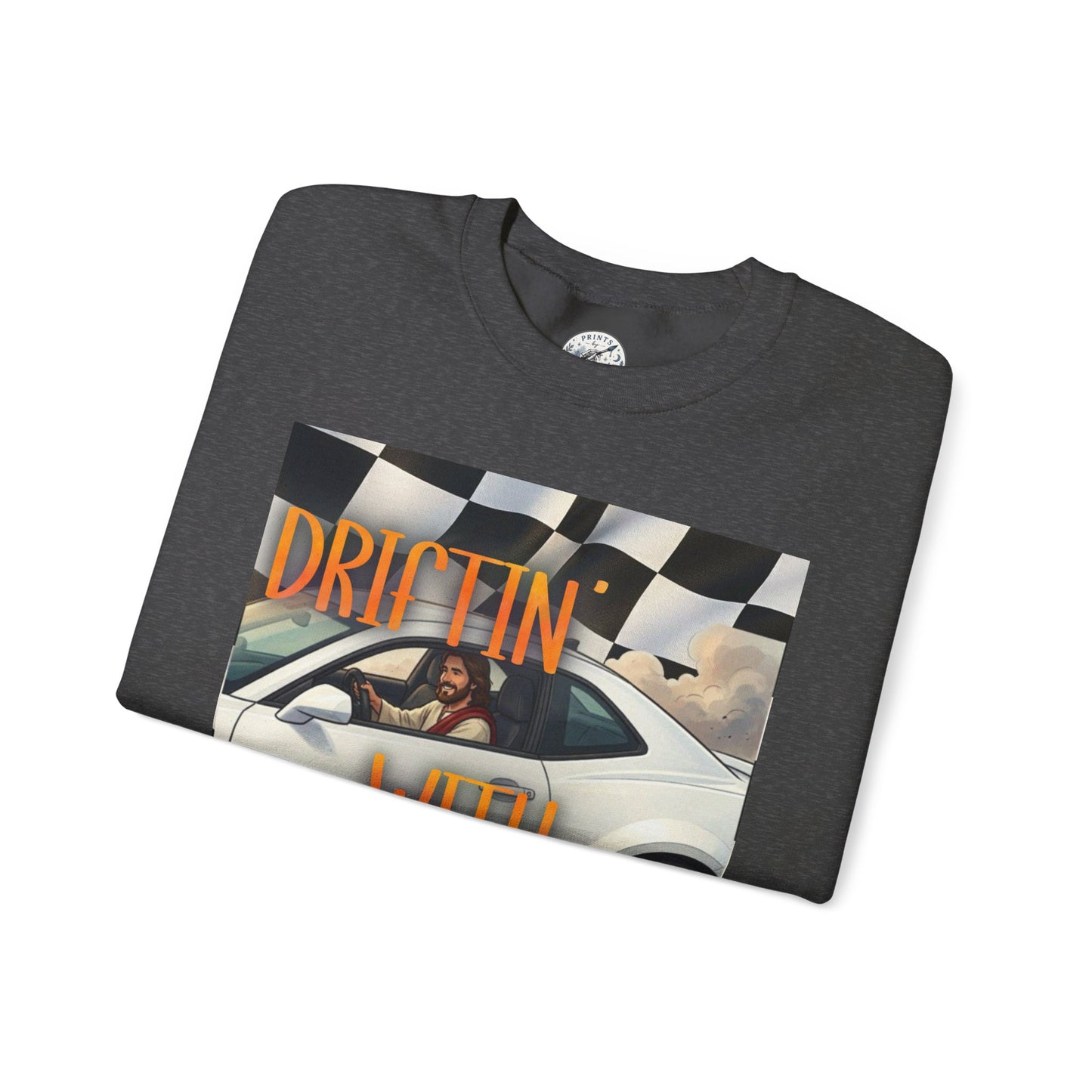 Drifting with Jesus Unisex Heavy Blend™ Crewneck Sweatshirt