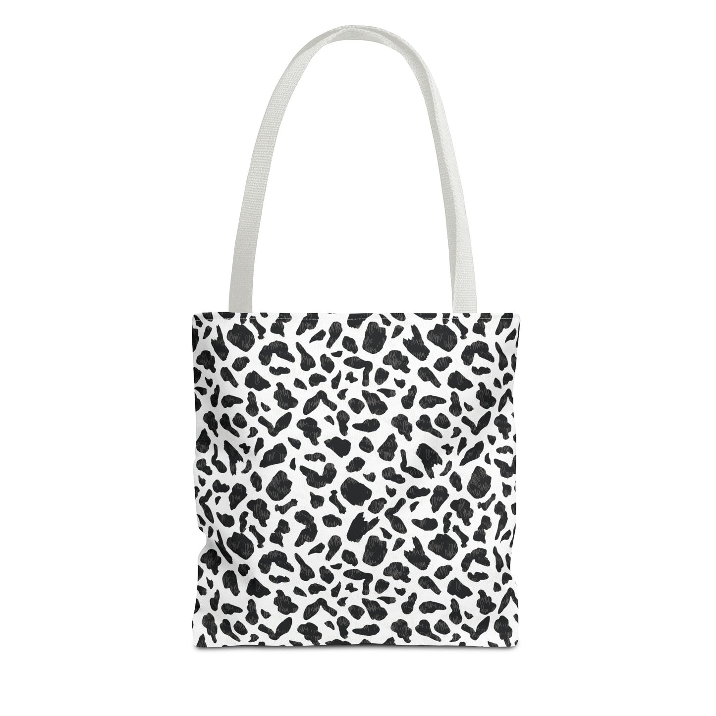 Cow Print Tote Bag – Black & White AOP Canvas Tote