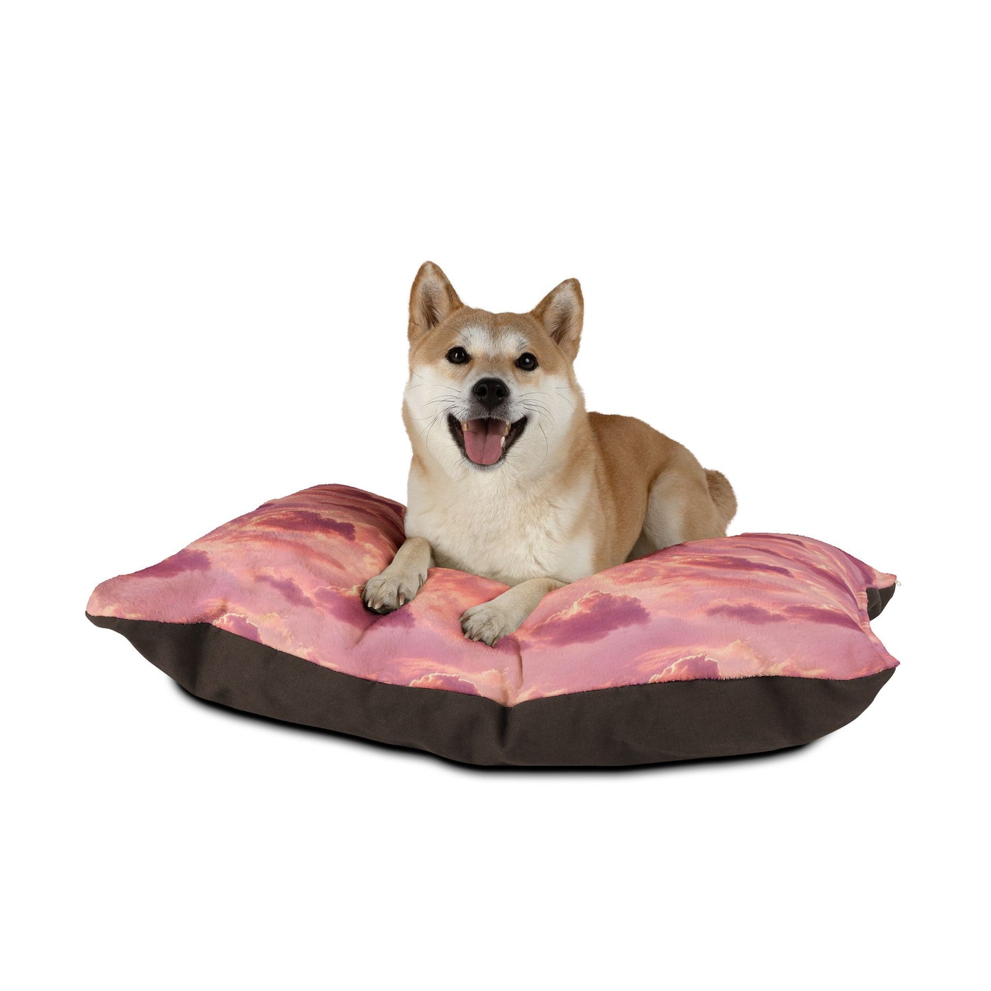 Dreamy Pink Cloud Pet Bed — Soft Plush Dog & Cat Cushion