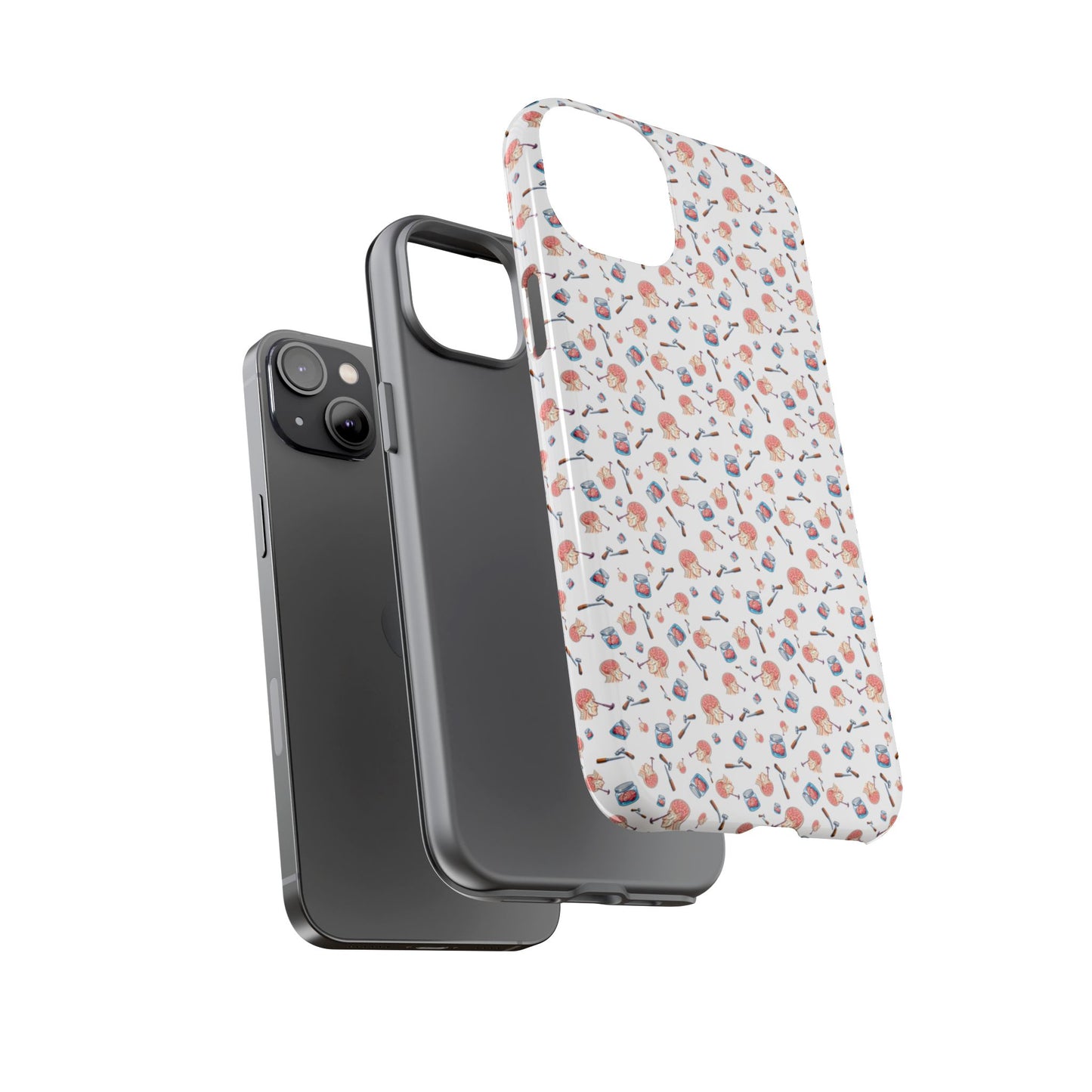 Lobotomy design Tough Phone Case – Durable Protective Cover with lobotomy Pattern