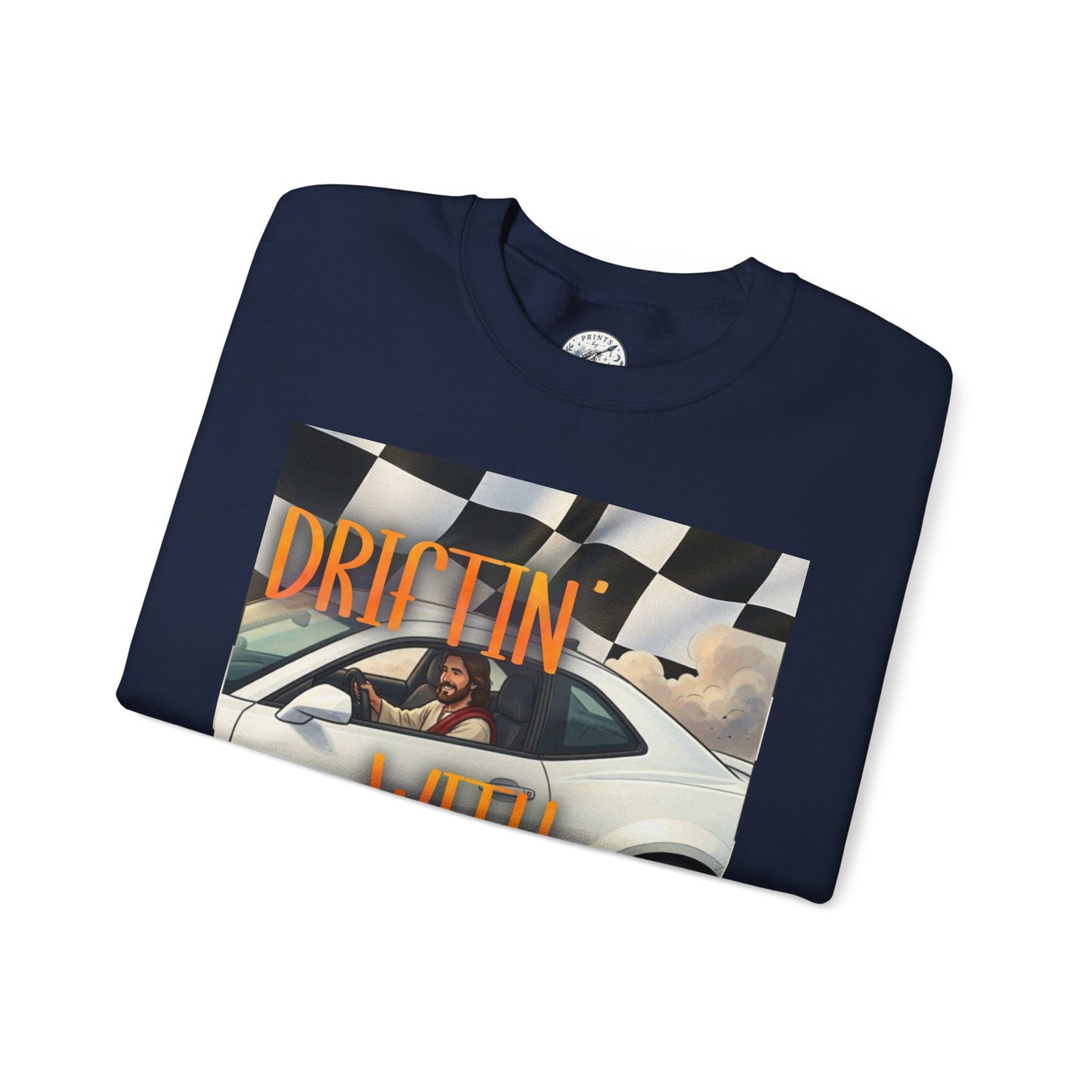 Drifting with Jesus Unisex Heavy Blend™ Crewneck Sweatshirt