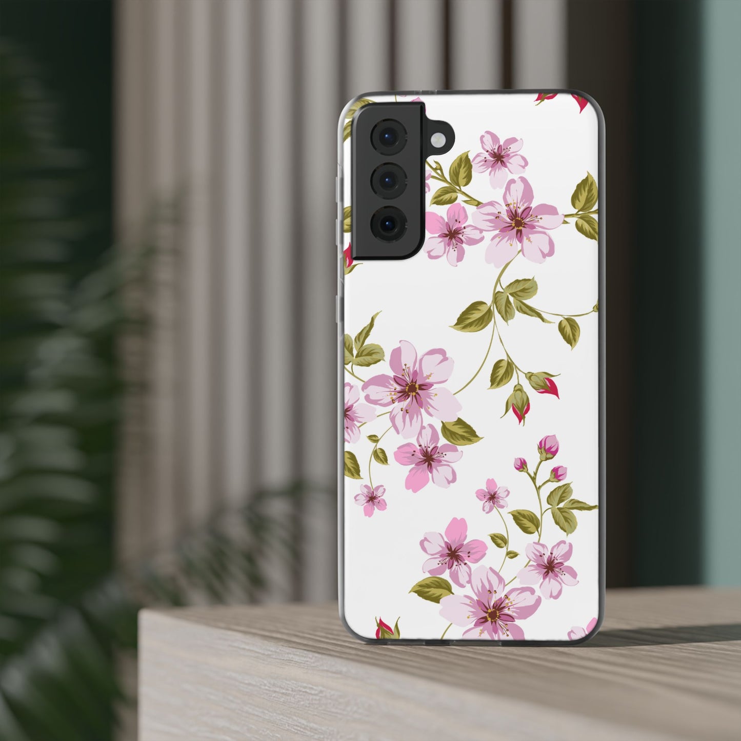 Floral Pink Blossom Phone Case — Slim Flexi Protective Case