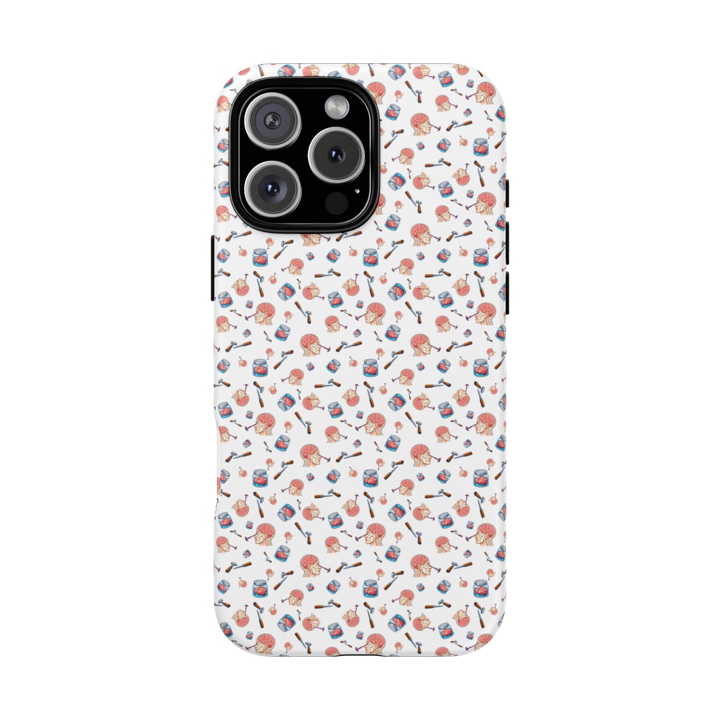 Lobotomy design Tough Phone Case – Durable Protective Cover with lobotomy Pattern
