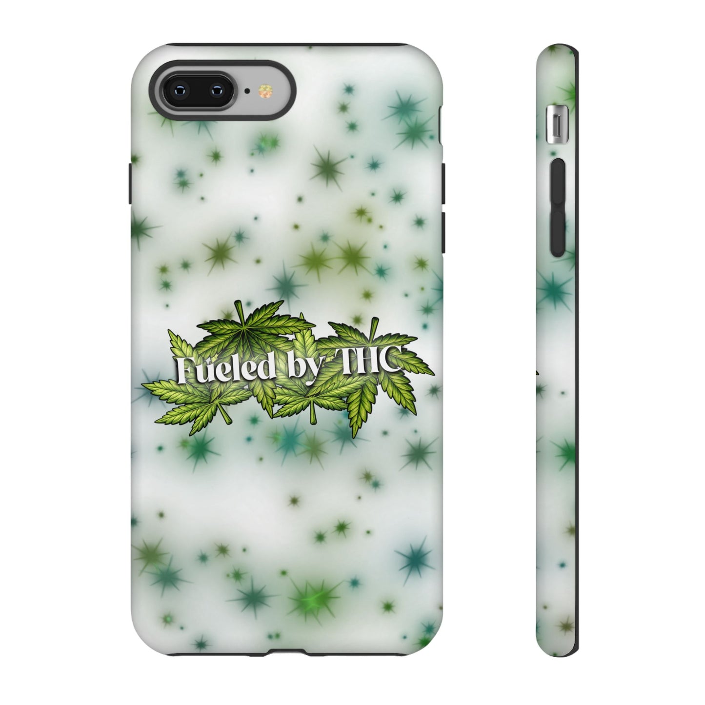 Phone Case — “Fueled by THC” Green Leaf Design