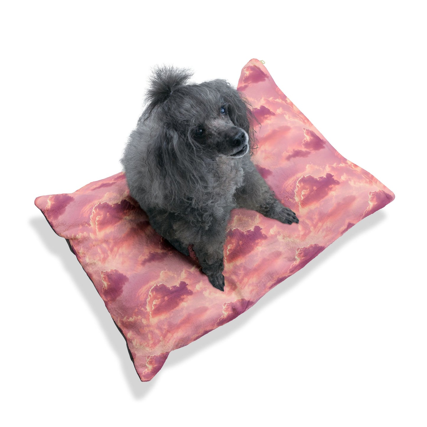 Dreamy Pink Cloud Pet Bed — Soft Plush Dog & Cat Cushion