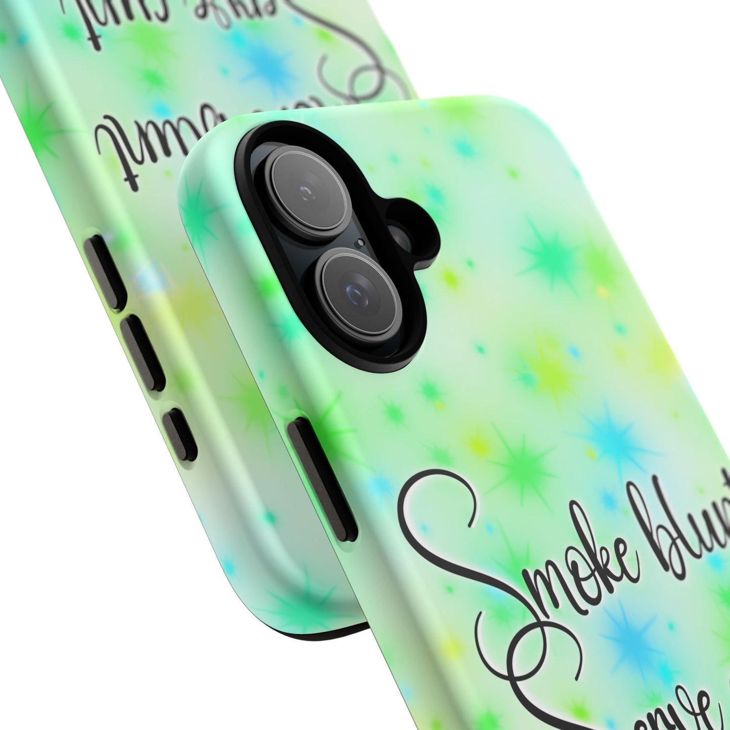 Phone Case — "Smoke blunt, Serve cunt" Green Starburst Tough Case