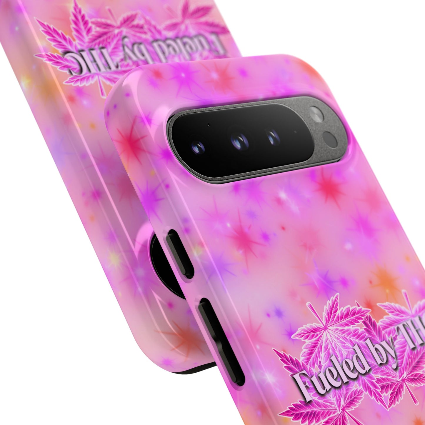 Tough Case — "Fueled by THC" Pink Tie-Dye Phone Cover