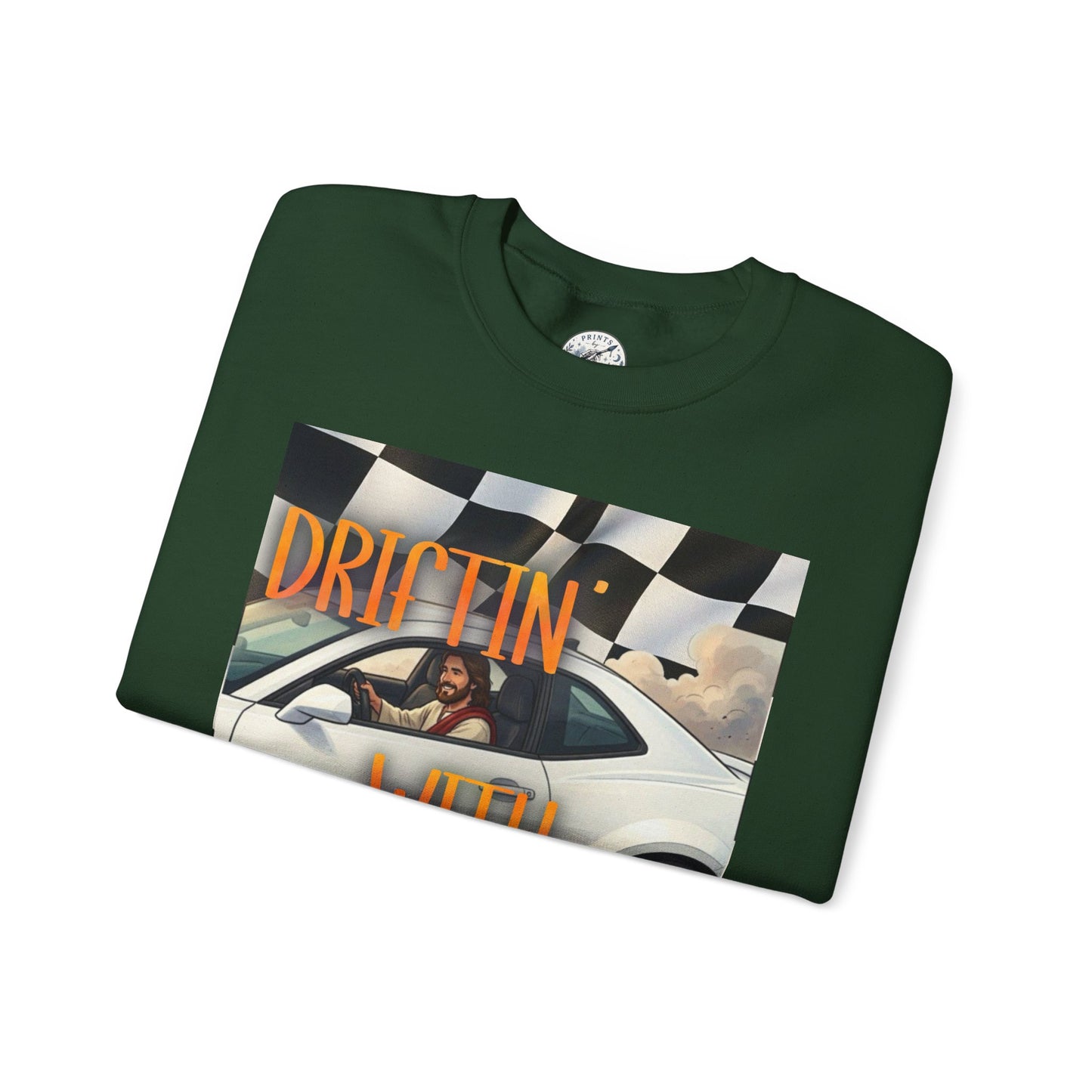 Drifting with Jesus Unisex Heavy Blend™ Crewneck Sweatshirt