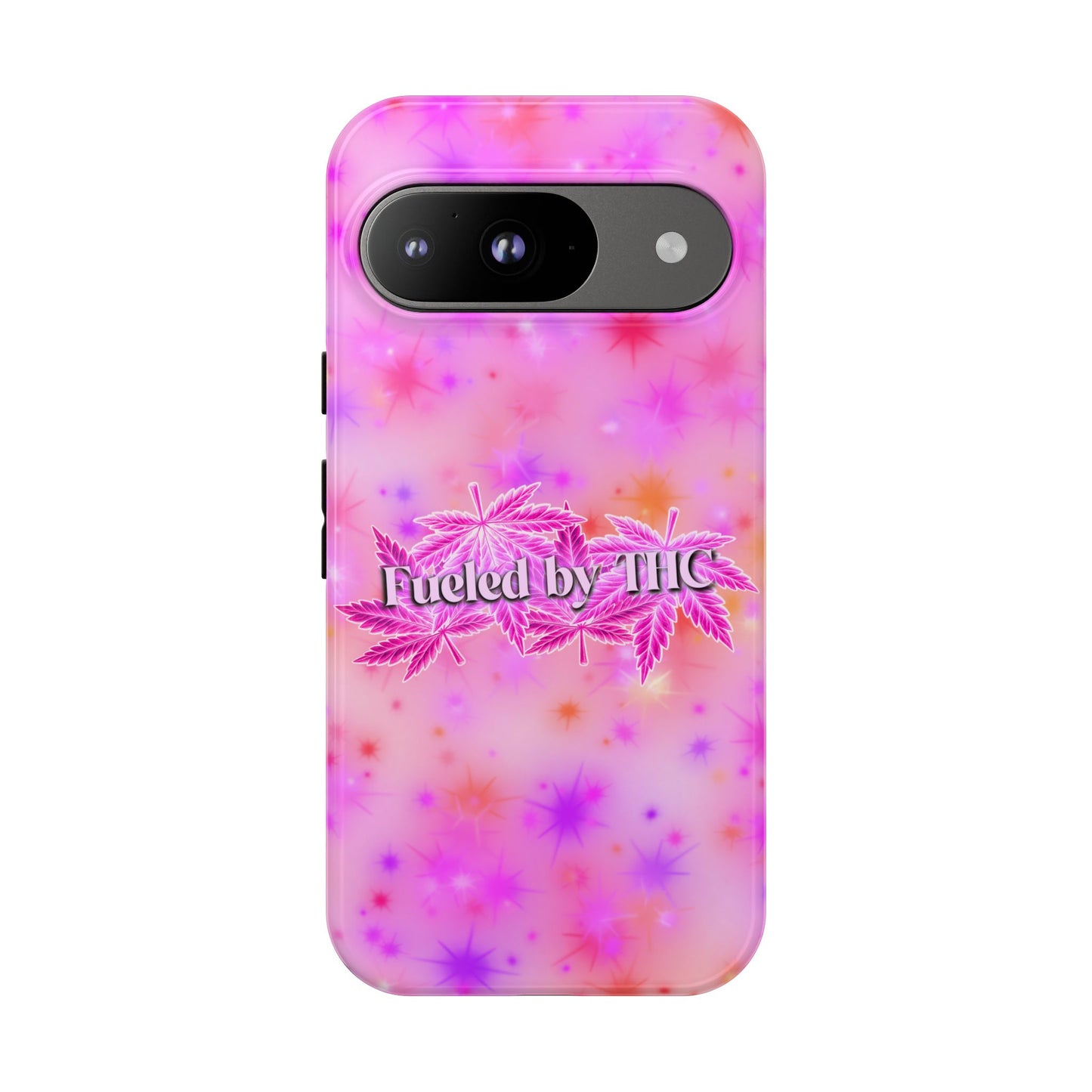 Tough Case — "Fueled by THC" Pink Tie-Dye Phone Cover
