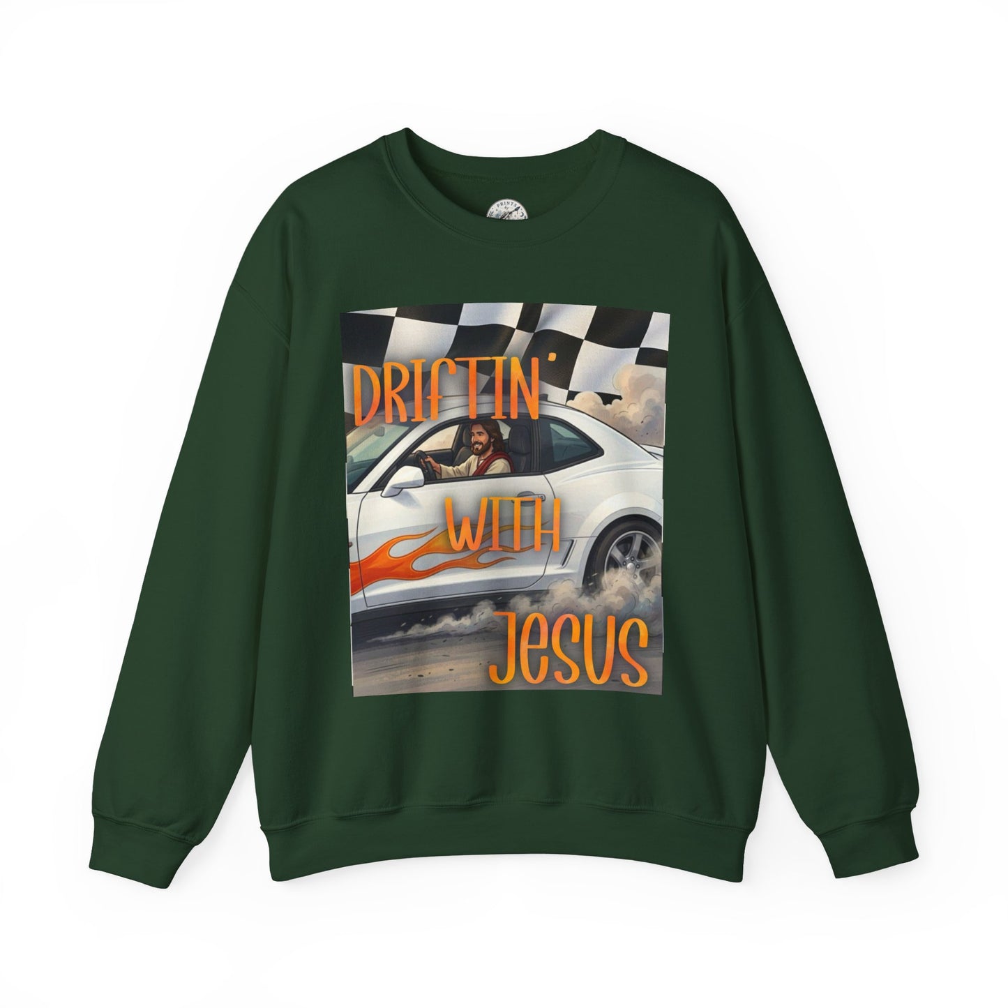 Drifting with Jesus Unisex Heavy Blend™ Crewneck Sweatshirt