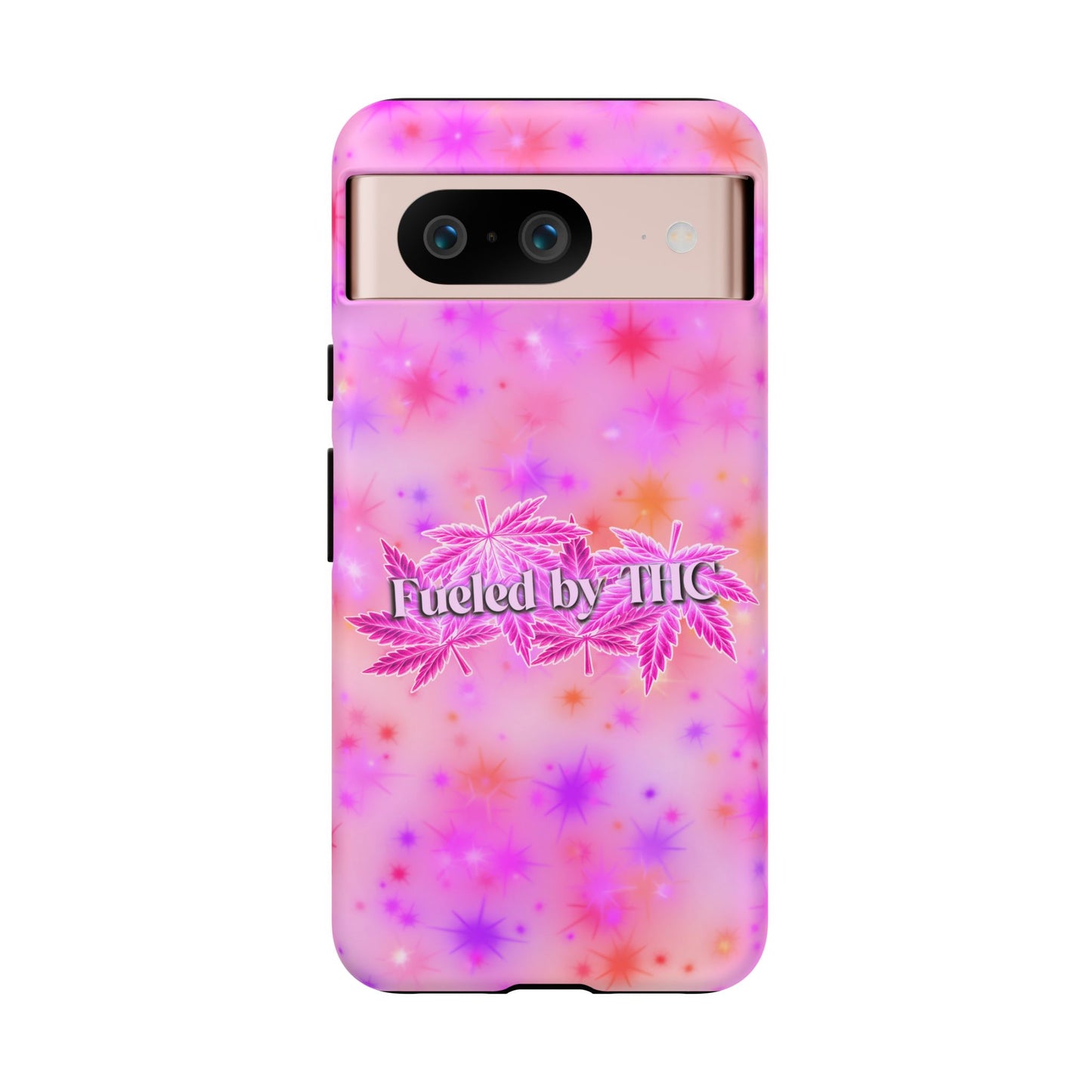 Tough Case — "Fueled by THC" Pink Tie-Dye Phone Cover
