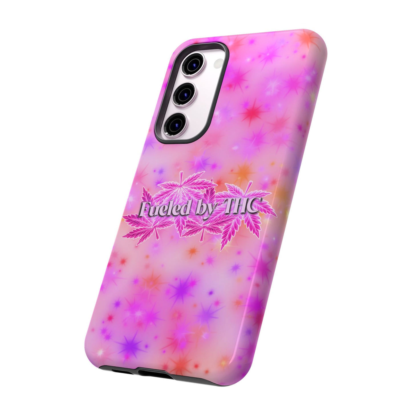 Tough Case — "Fueled by THC" Pink Tie-Dye Phone Cover
