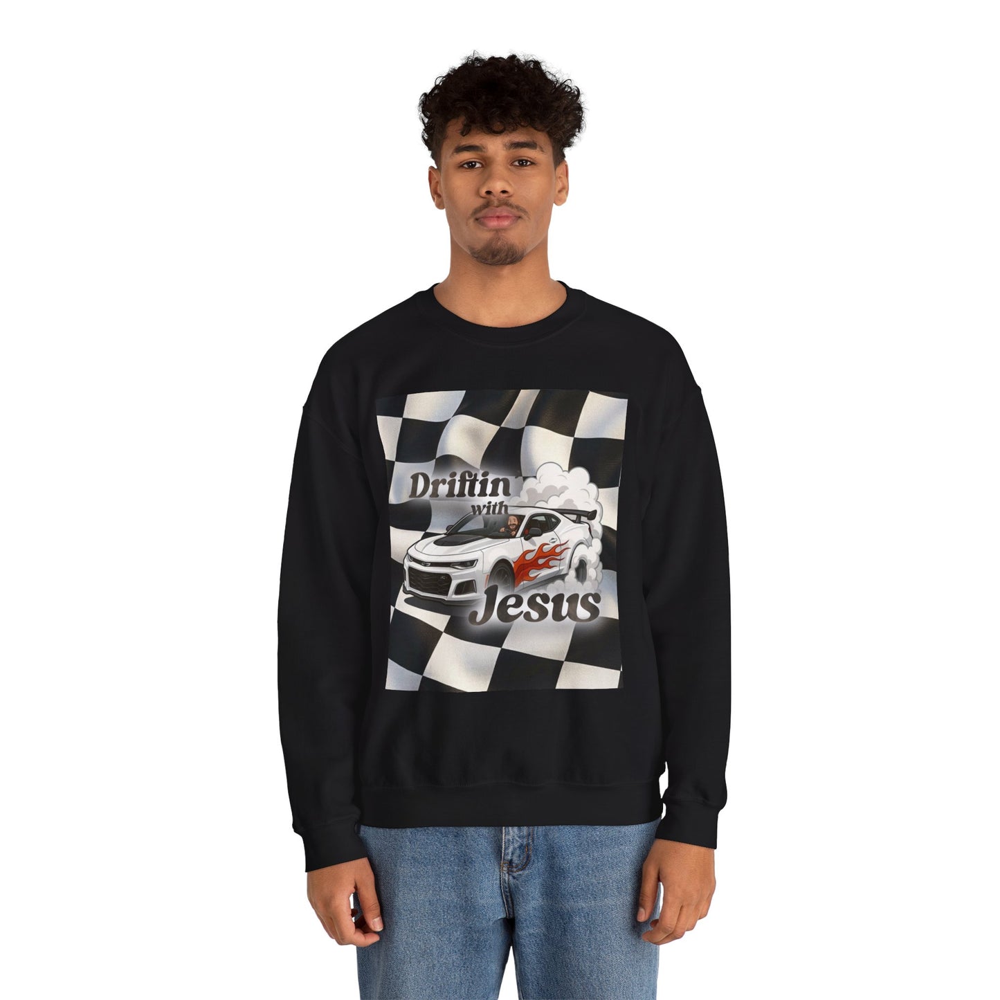 Drifting with Jesus Unisex Heavy Blend™ Crewneck Sweatshirt