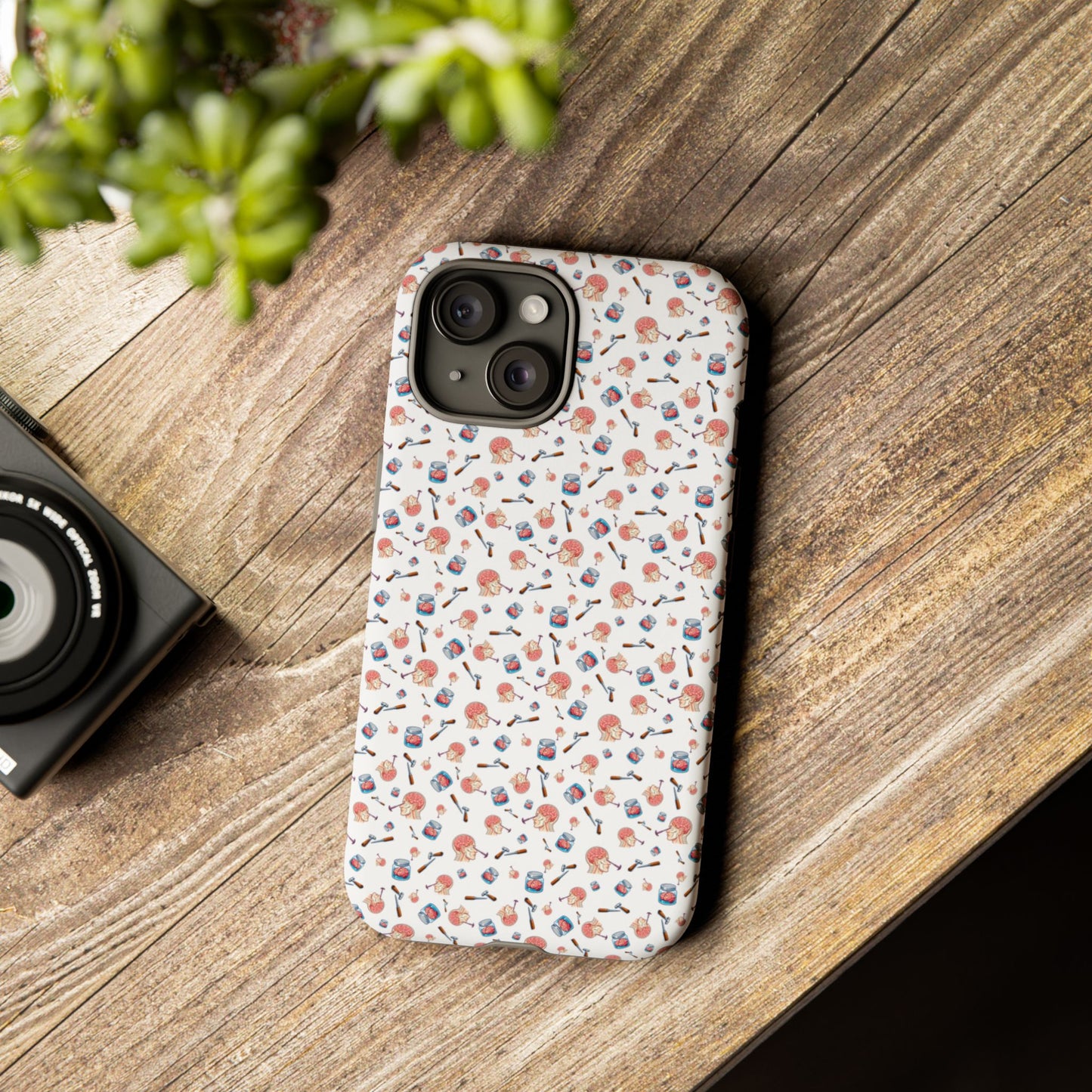 Lobotomy design Tough Phone Case – Durable Protective Cover with lobotomy Pattern