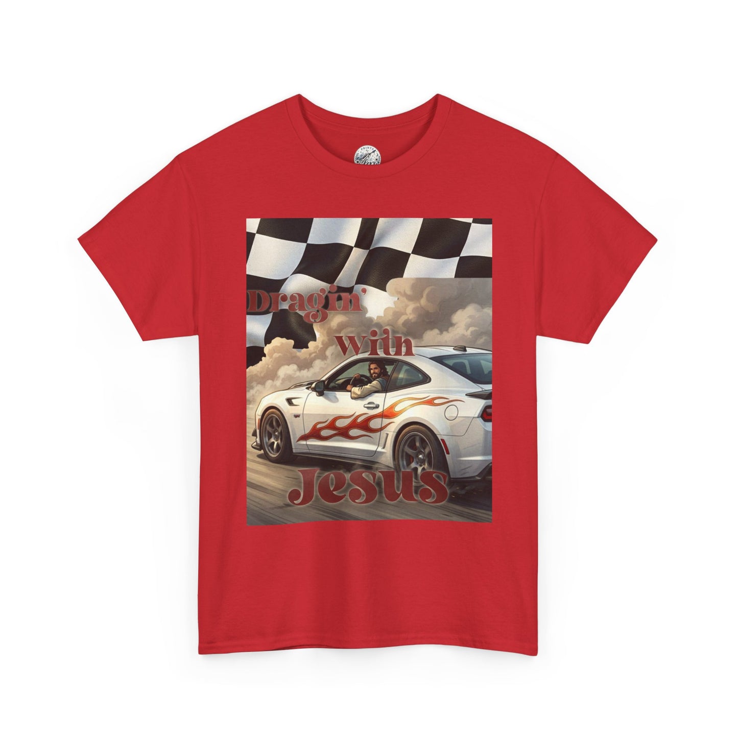Racing With Jesus T-Shirt — Faith & Speed Graphic Tee