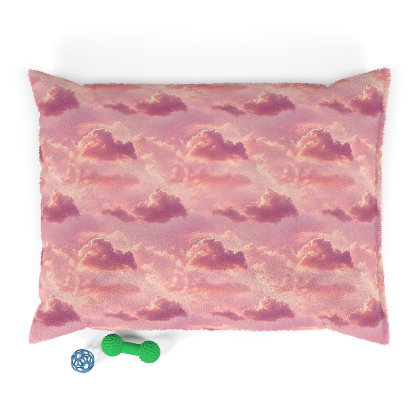 Dreamy Pink Cloud Pet Bed — Soft Plush Dog & Cat Cushion