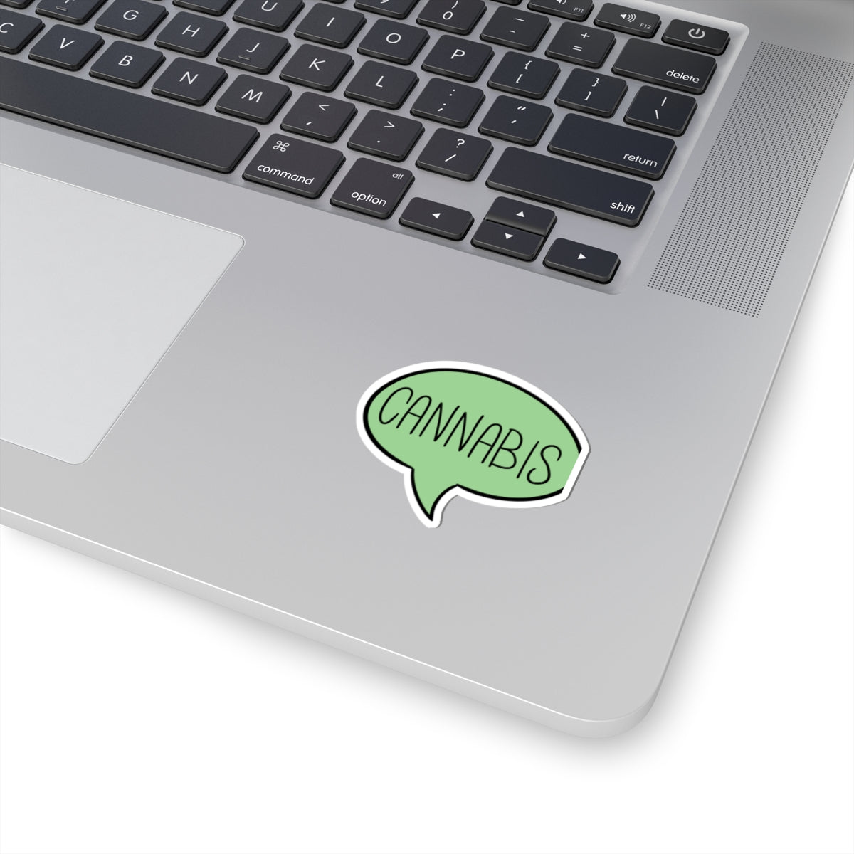 Cannabis Speech Bubble Kiss-Cut Sticker