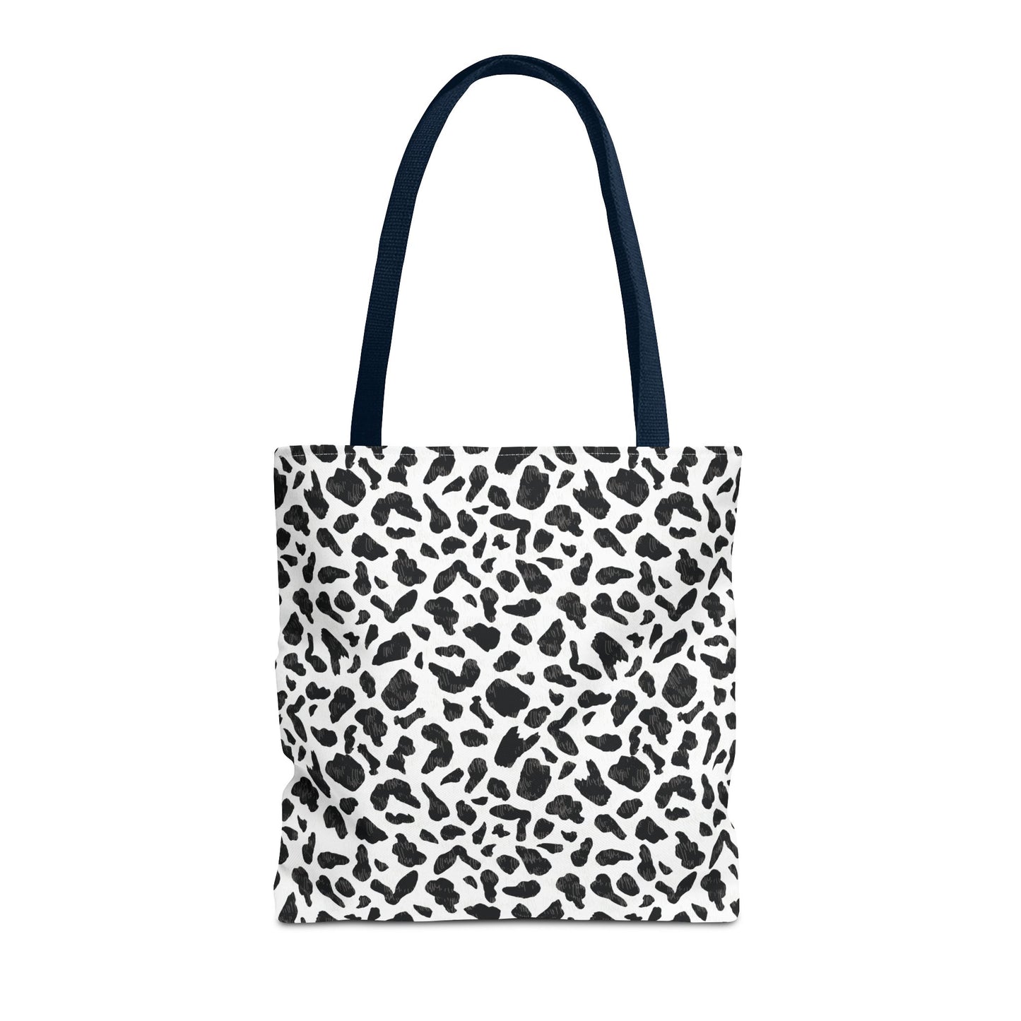 Cow Print Tote Bag – Black & White AOP Canvas Tote