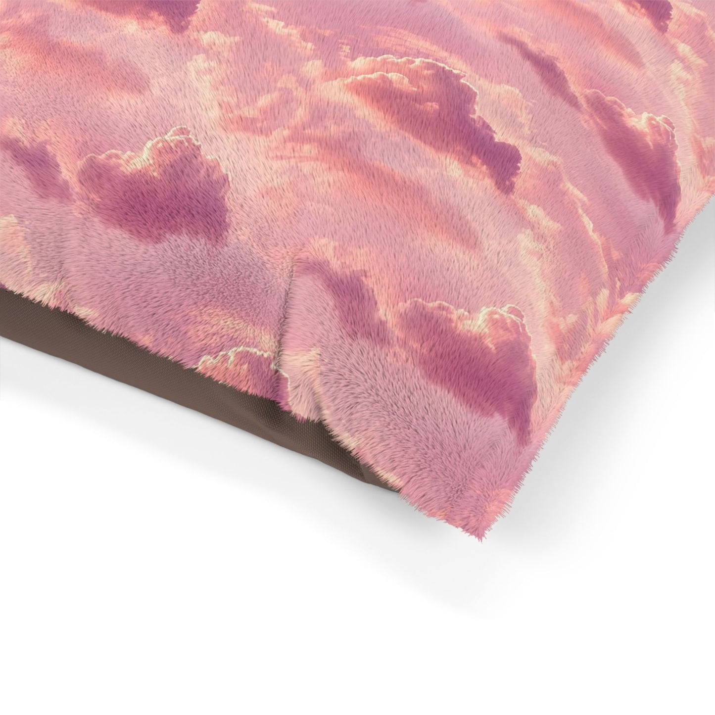 Dreamy Pink Cloud Pet Bed — Soft Plush Dog & Cat Cushion