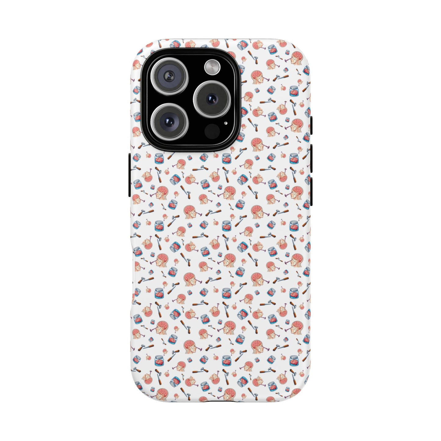 Lobotomy design Tough Phone Case – Durable Protective Cover with lobotomy Pattern