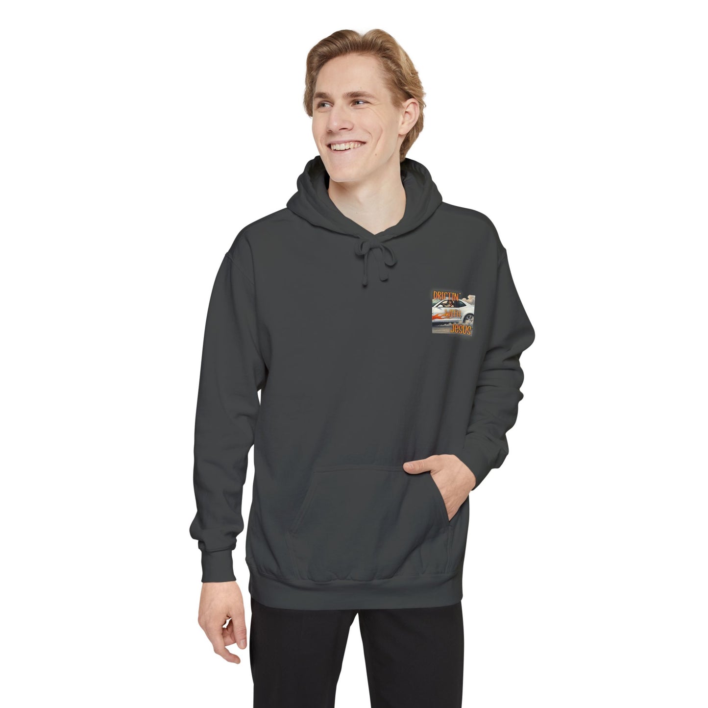 Drifting with jesus Hoodie — racing Graphic