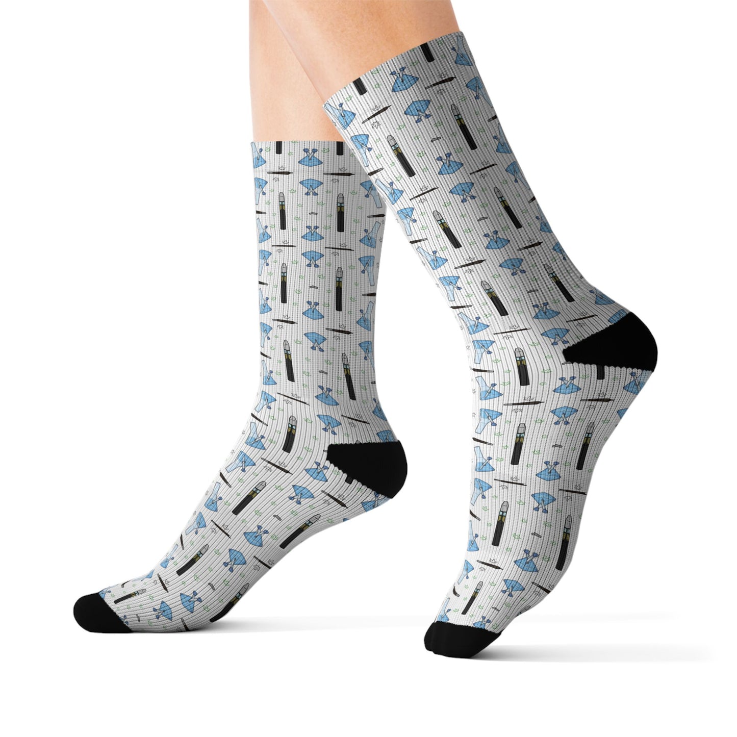 Bong & Penjamin Sublimation Socks — bong & PenjaminCrew Novelty Crew Socks