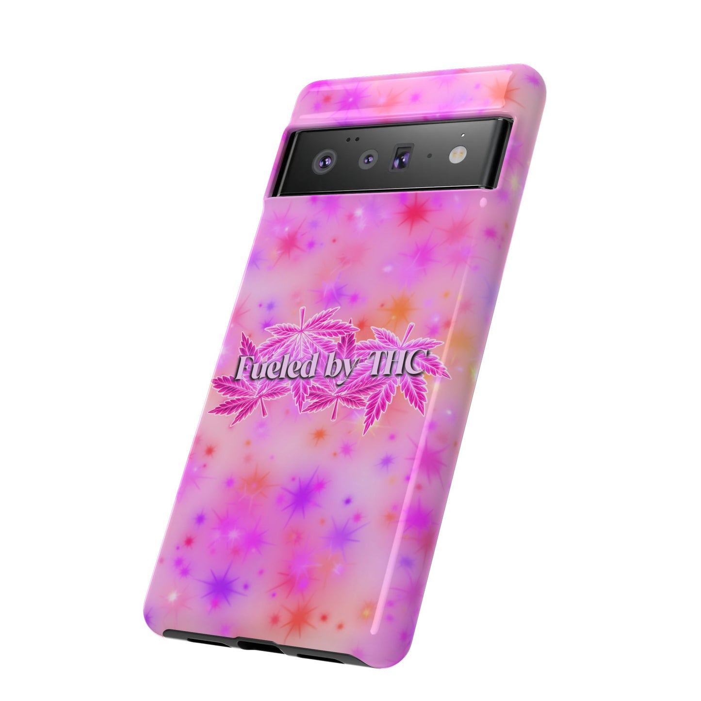 Tough Case — "Fueled by THC" Pink Tie-Dye Phone Cover