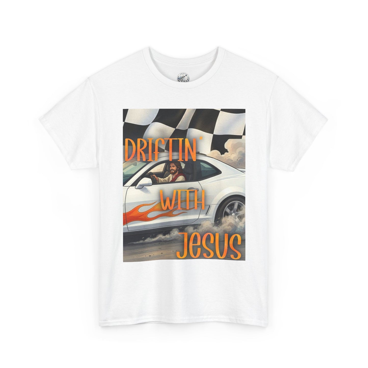 Driftin' with Jesus T-Shirt — Christian Racing Graphic Tee