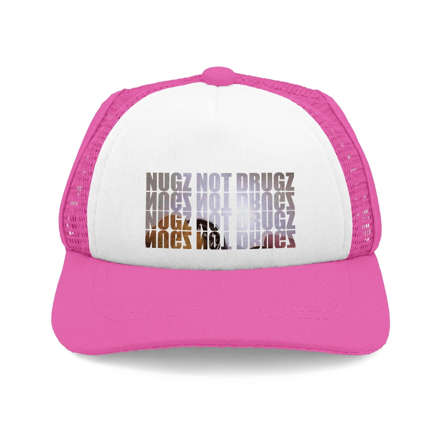 Dog Trucker Hat — "Nugz Not Drugz" Foam Mesh Cap