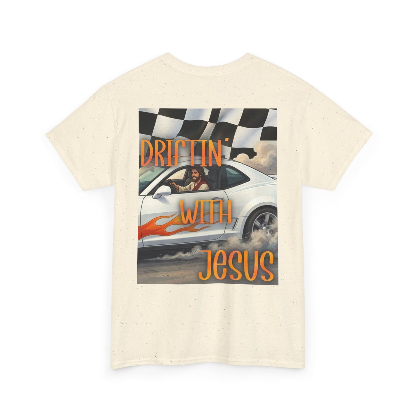 Driftin' With Jesus T-Shirt — Vintage Car Faith Graphic Tee