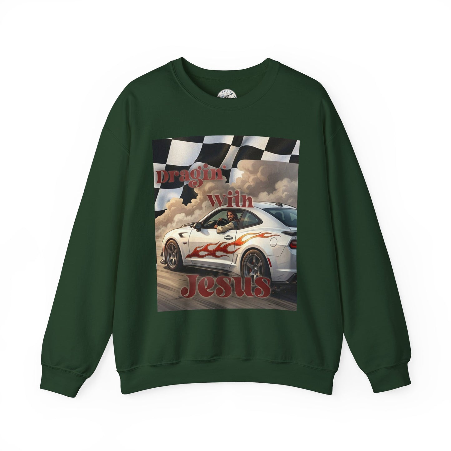 Dragin with Jesus Unisex Heavy Blend™ Crewneck Sweatshirt