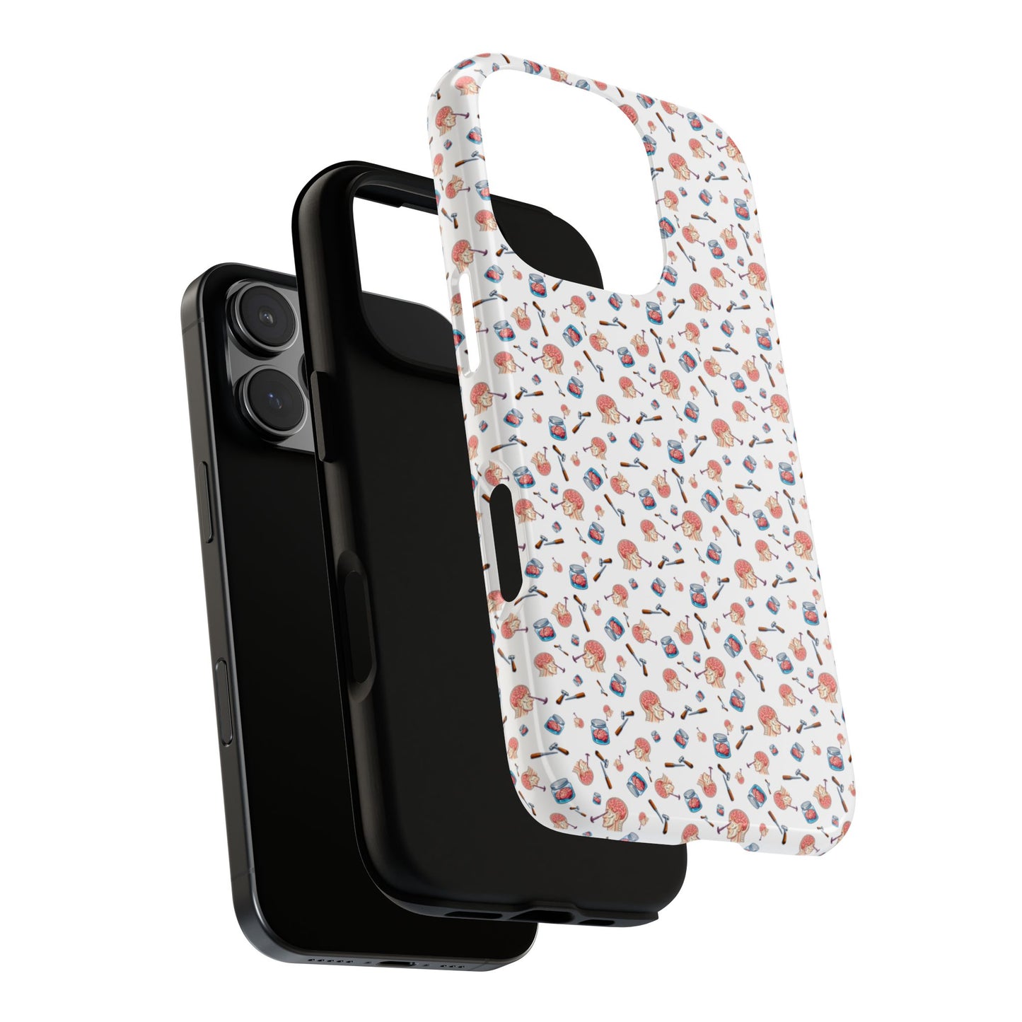 Lobotomy design Tough Phone Case – Durable Protective Cover with lobotomy Pattern