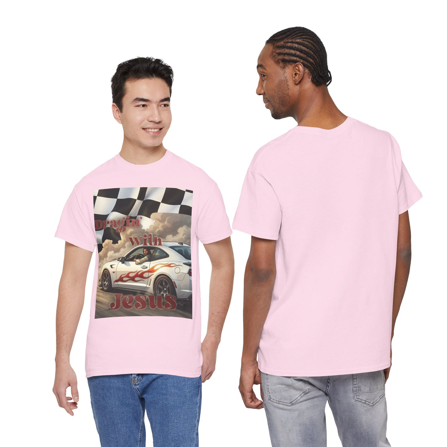 Racing With Jesus T-Shirt — Faith & Speed Graphic Tee