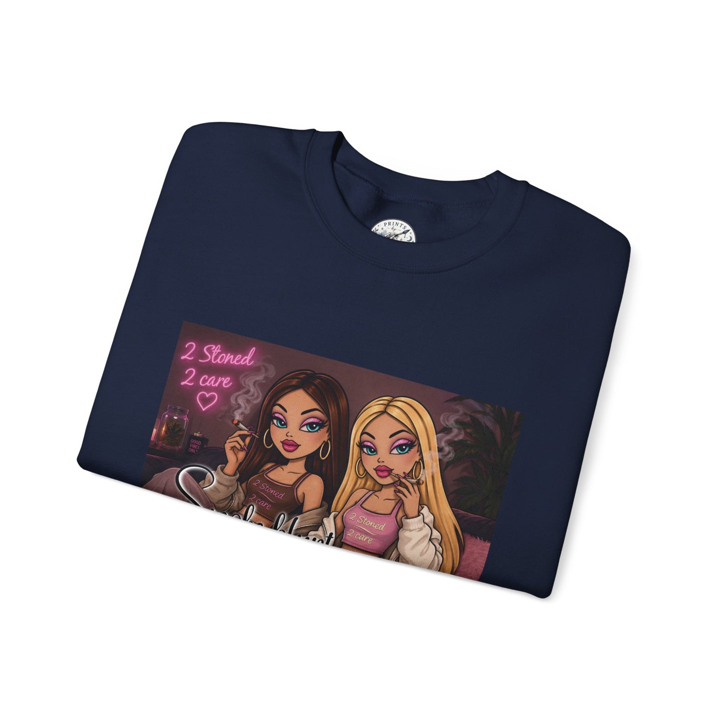 Smoke blunt serve cunt Unisex Heavy Blend™ Crewneck Sweatshirt