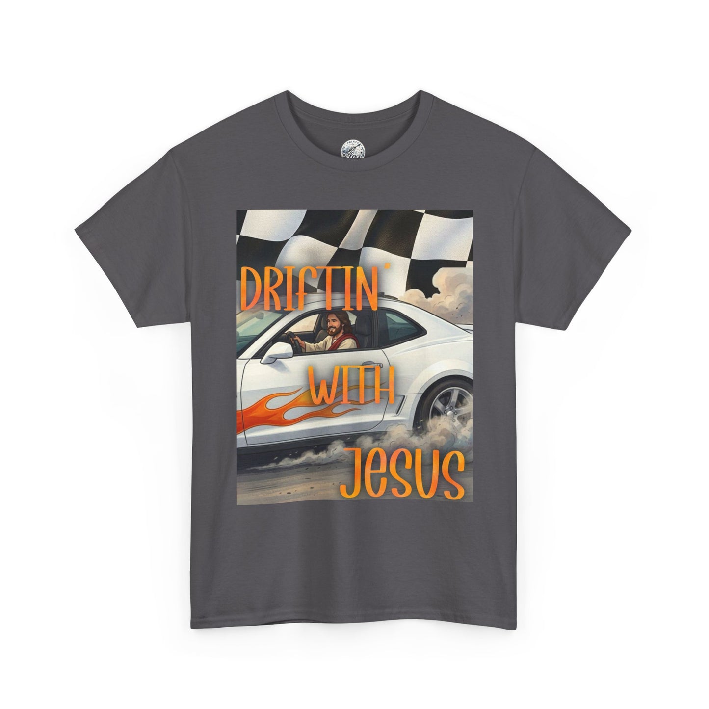 Driftin' with Jesus T-Shirt — Christian Racing Graphic Tee