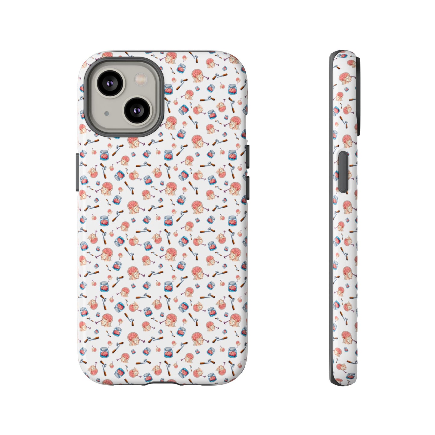 Lobotomy design Tough Phone Case – Durable Protective Cover with lobotomy Pattern
