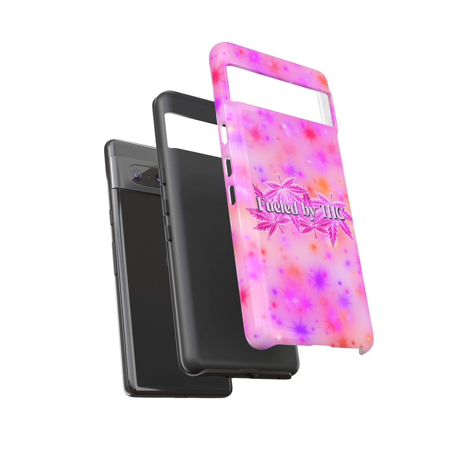 Tough Case — "Fueled by THC" Pink Tie-Dye Phone Cover