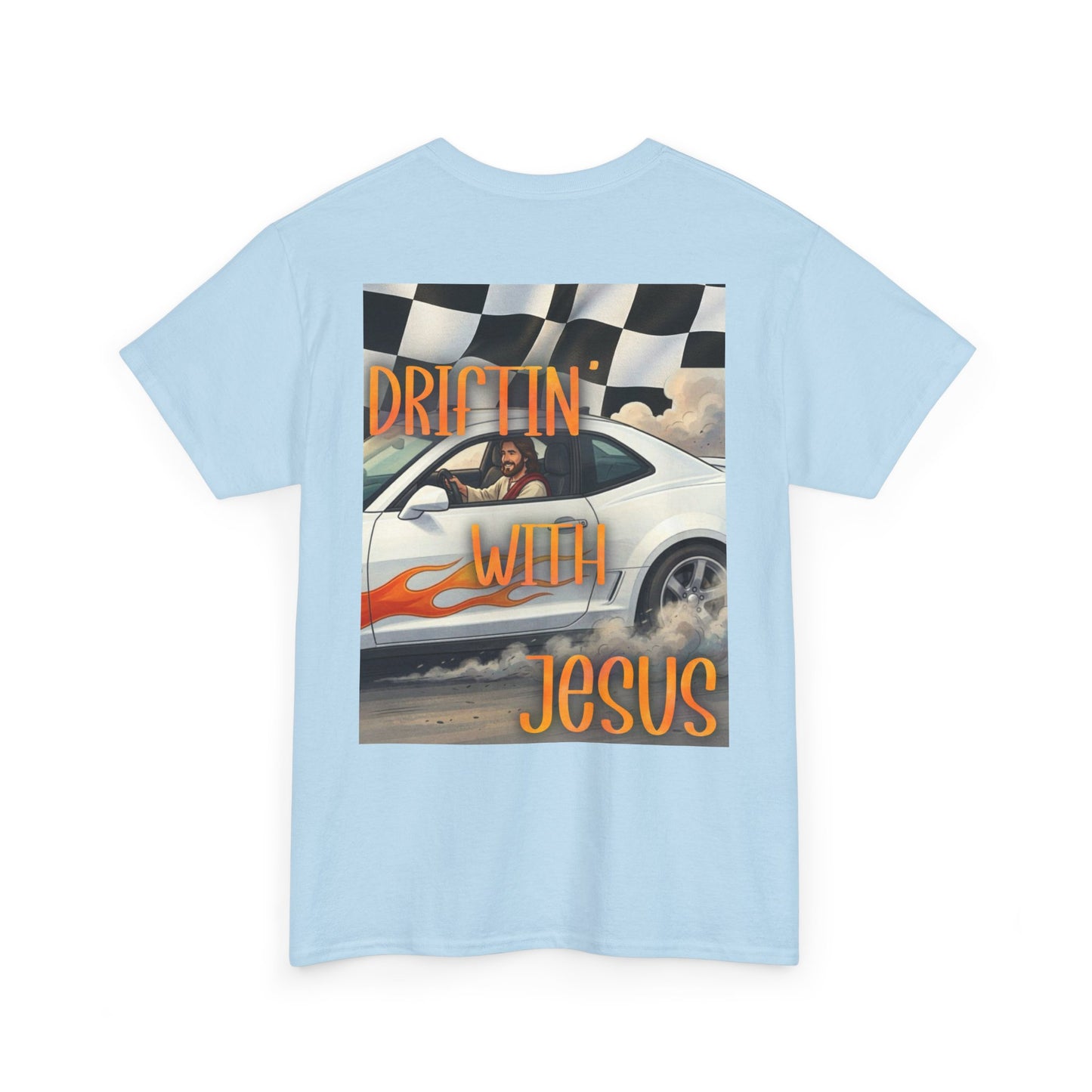 Driftin' With Jesus T-Shirt — Vintage Car Faith Graphic Tee