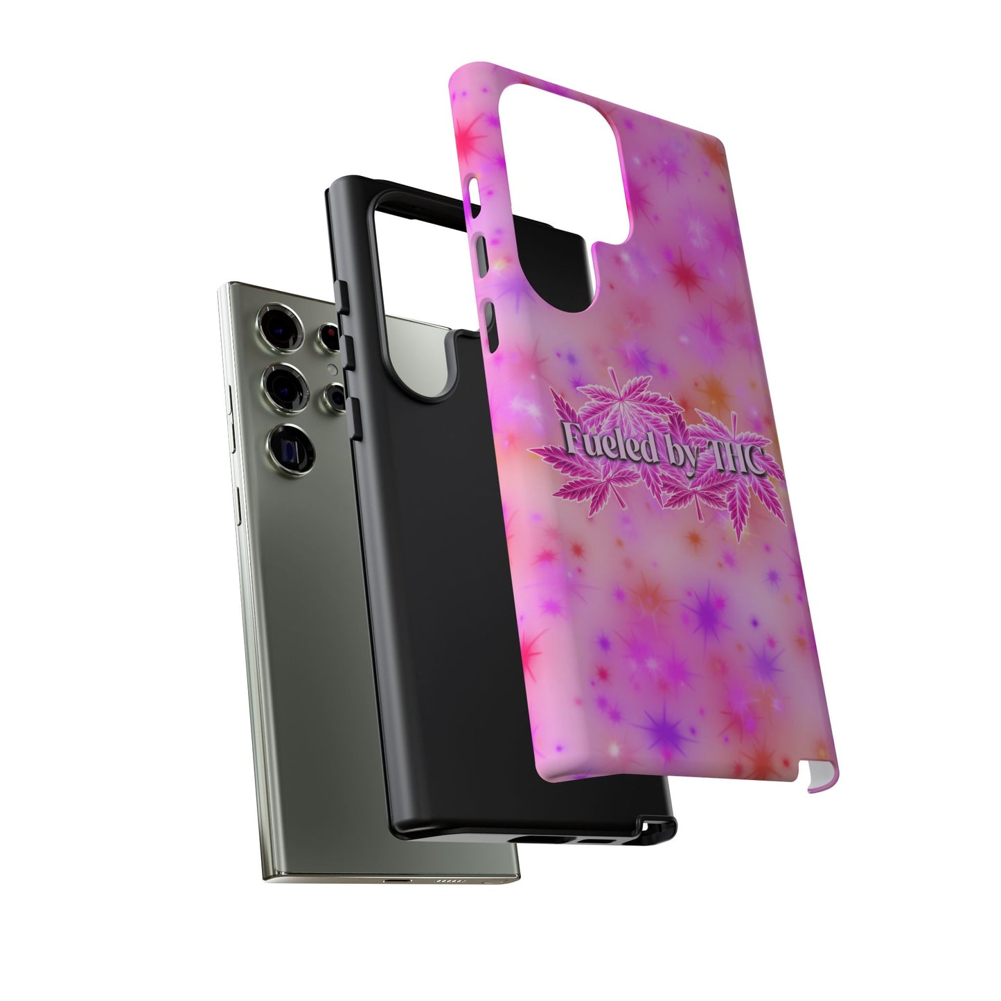 Tough Case — "Fueled by THC" Pink Tie-Dye Phone Cover
