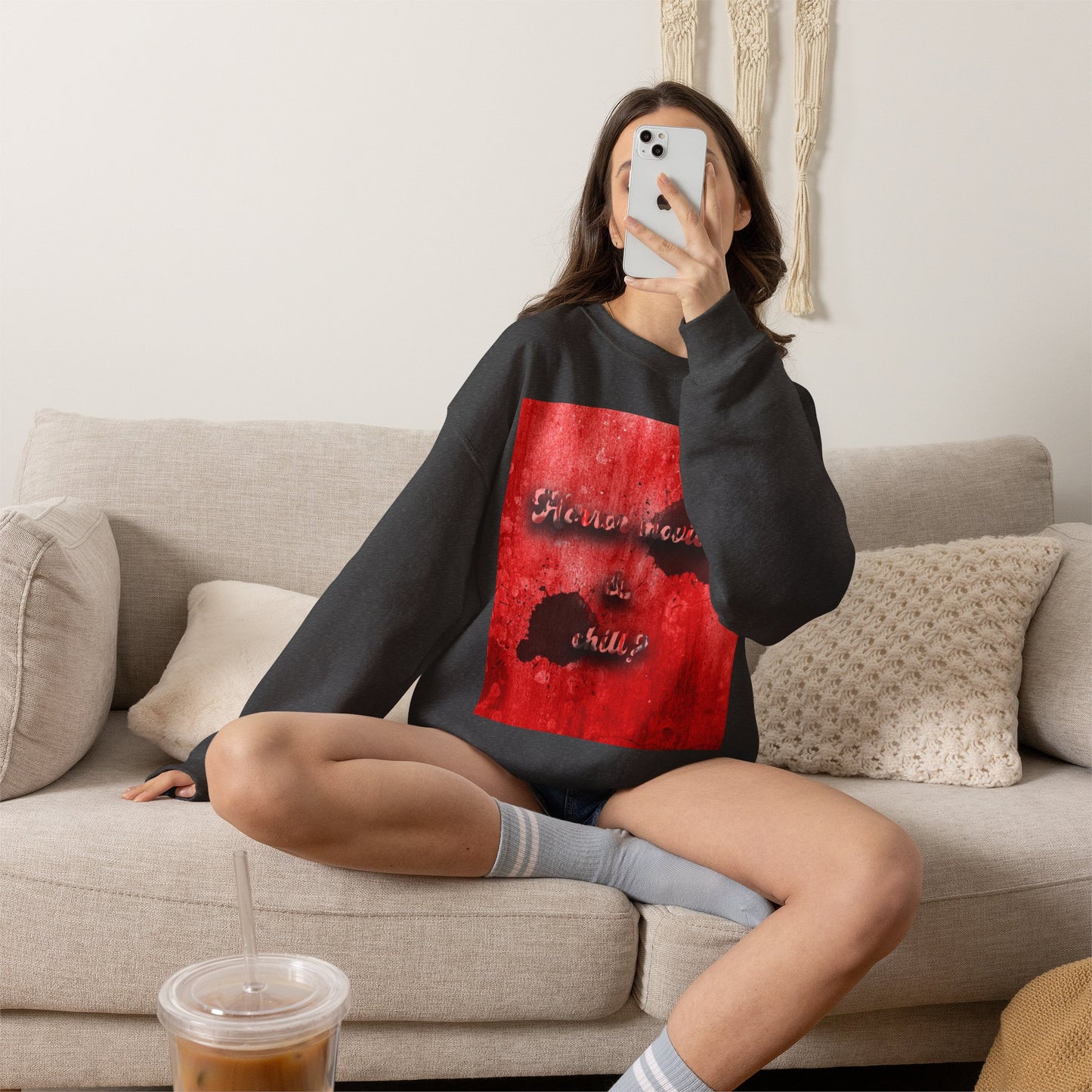 Horror movies & chill Unisex Heavy Blend™ Crewneck Sweatshirt