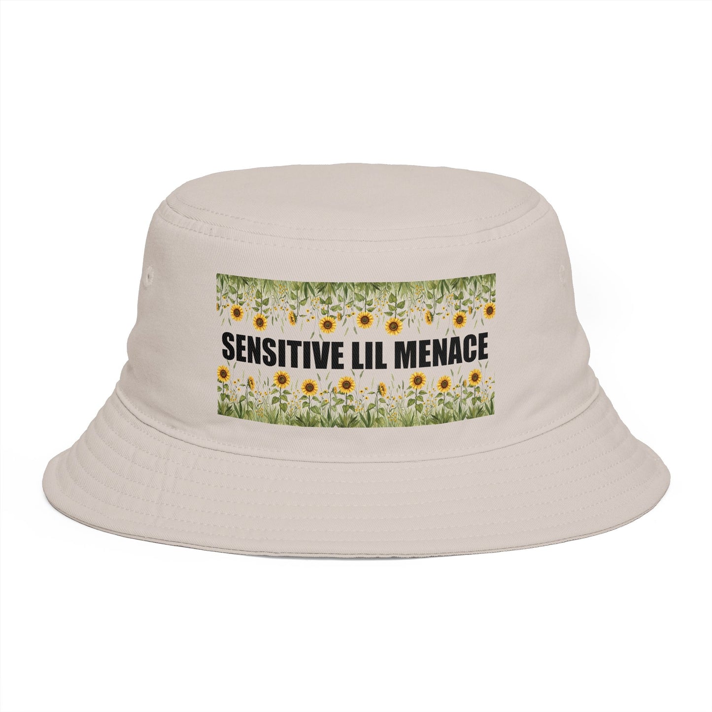 Sensitive Lil Menace Sunflower Bucket Hat