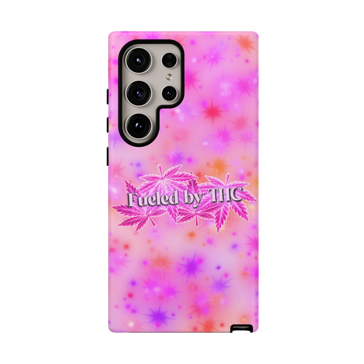 Tough Case — "Fueled by THC" Pink Tie-Dye Phone Cover