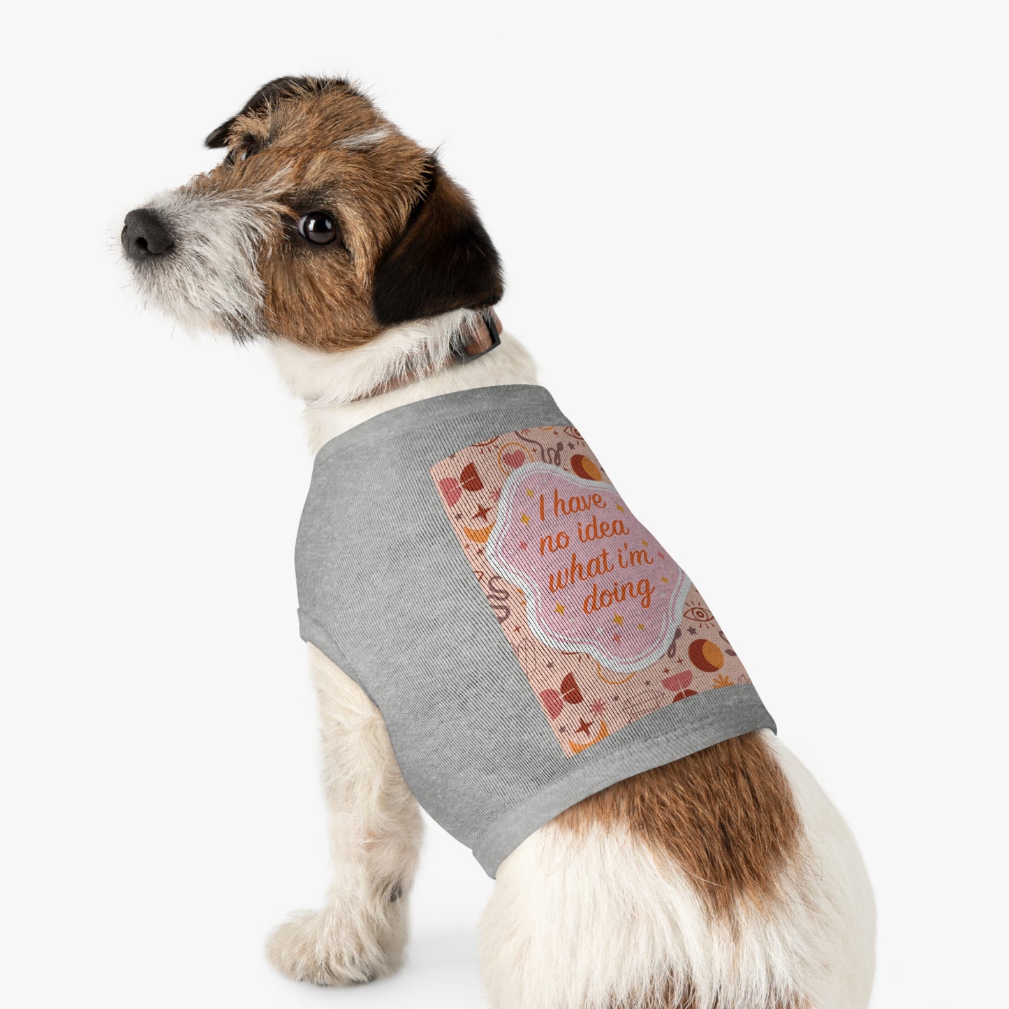I Have No Idea What I’m Doing Pet Tank Top — Cute Witchy Pattern Dog Shirt