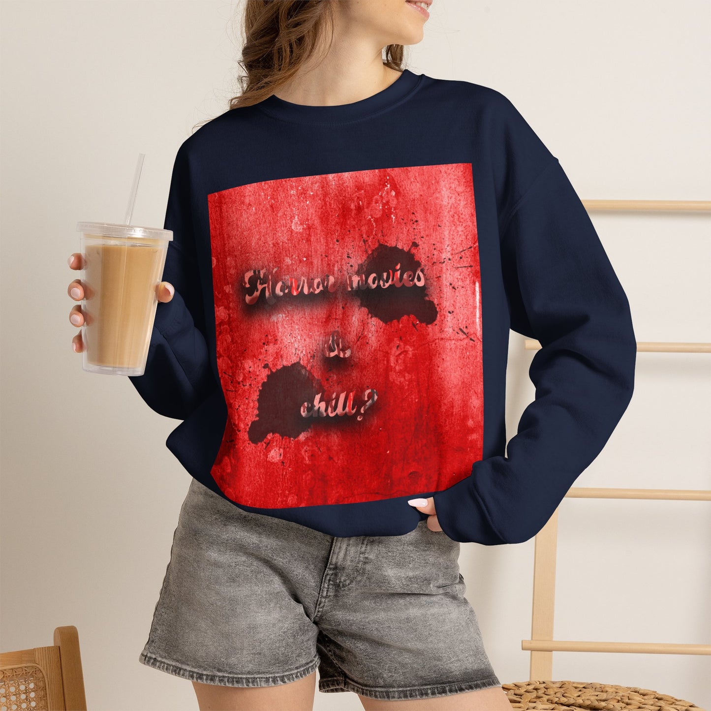 Horror movies & chill Unisex Heavy Blend™ Crewneck Sweatshirt